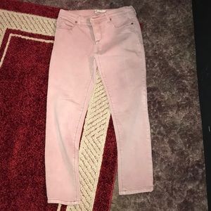Pink jeans, size 28, worn a few times